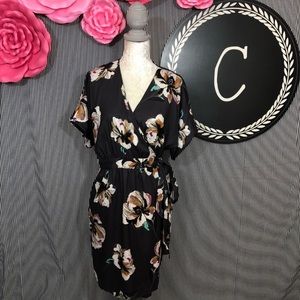 Ann Taylor Floral wrap dress